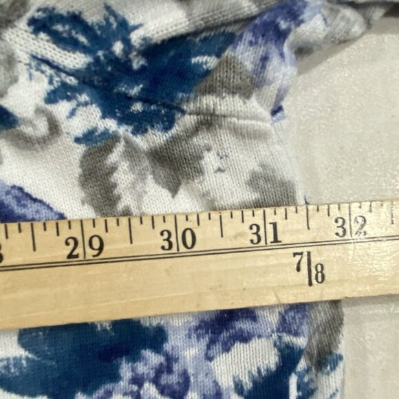 Woman Within Cardigan Sweater 4X Floral Cotton Button Up Short Sleeve Plus Size - Picture 9 of 12